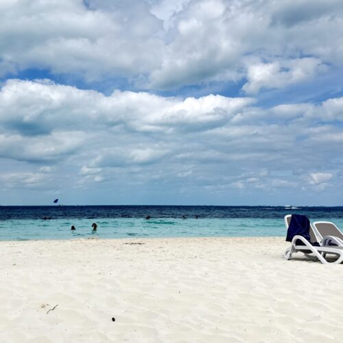 Witte strand in Cancún, Mexico