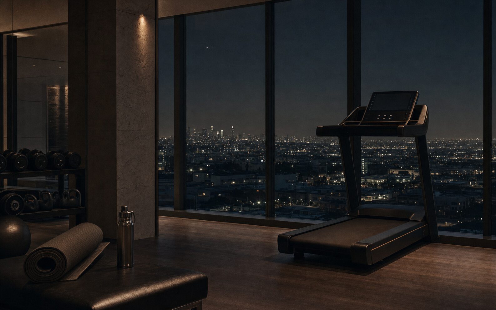 Hotelgym Los Angeles voor dageraad, sfeerbeeld voor column