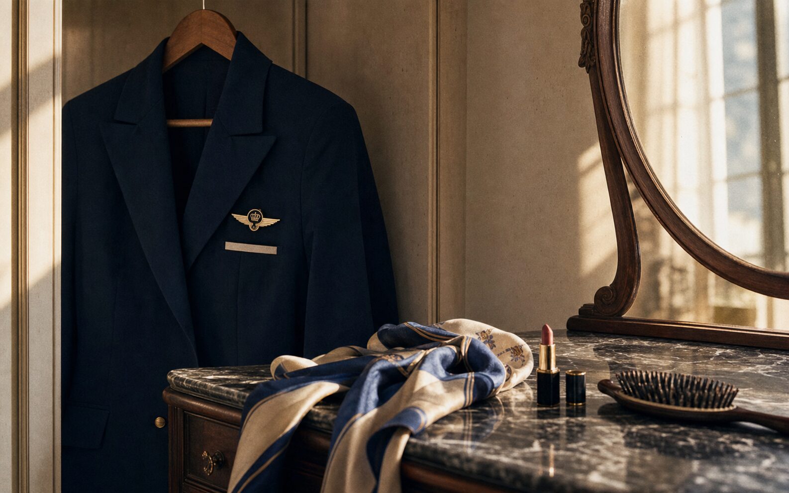 Een uniform — dressing detail